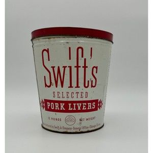 Swifts Pork Livers Large Lidded Tin